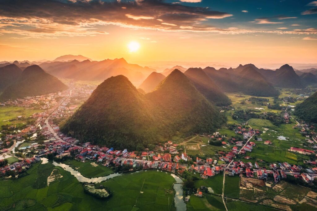 atardecer en china